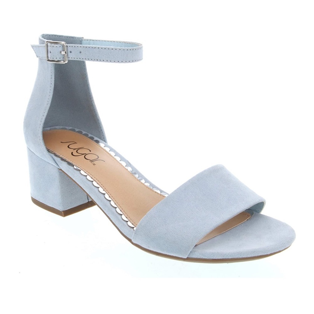 Sugar women’s blue suede sandal size 7.5